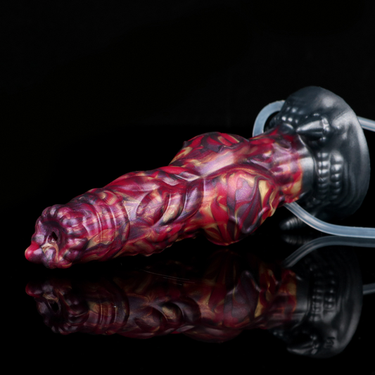 Blazing Bloodhound - Inflatable Squirting Dildo