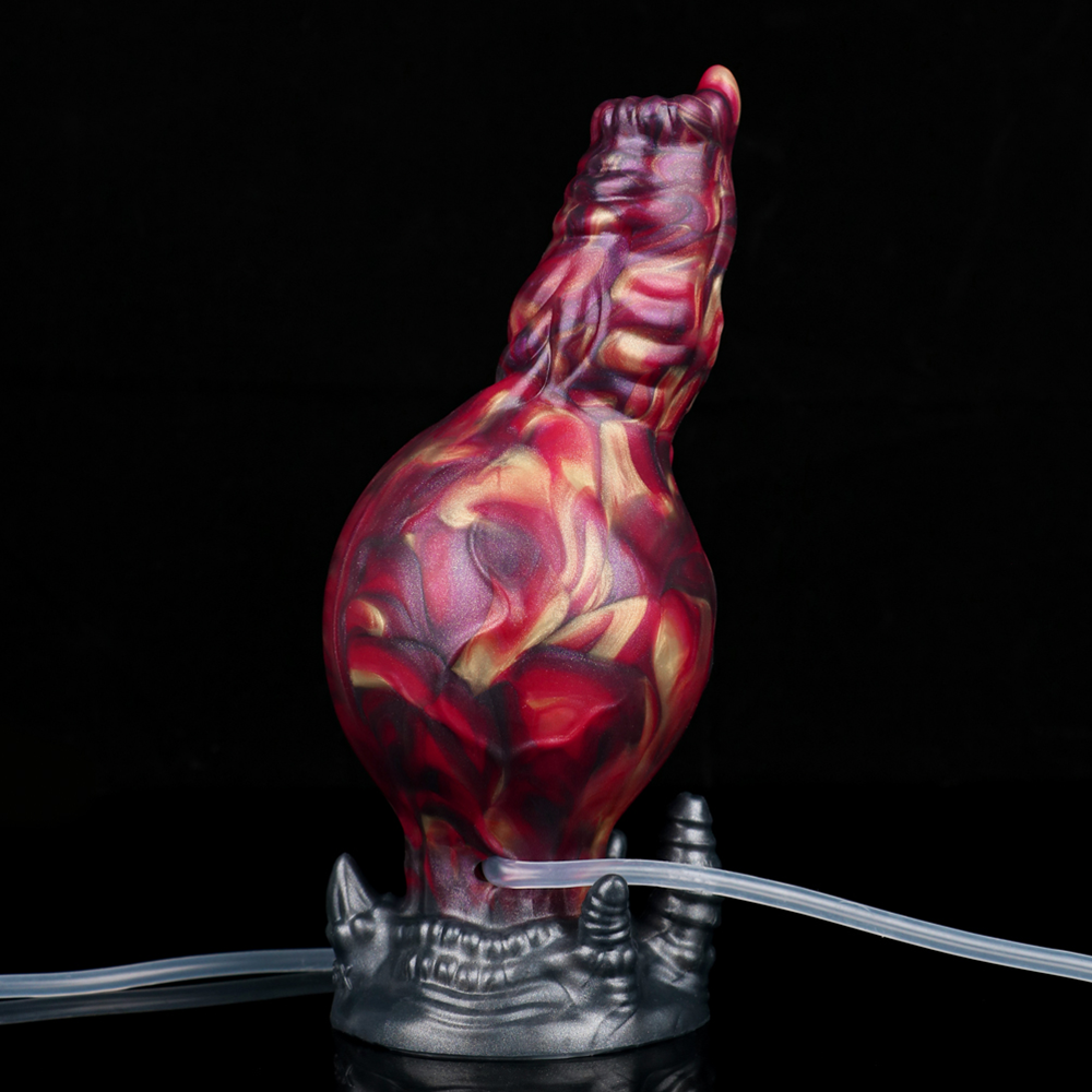 Blazing Bloodhound - Inflatable Squirting Dildo