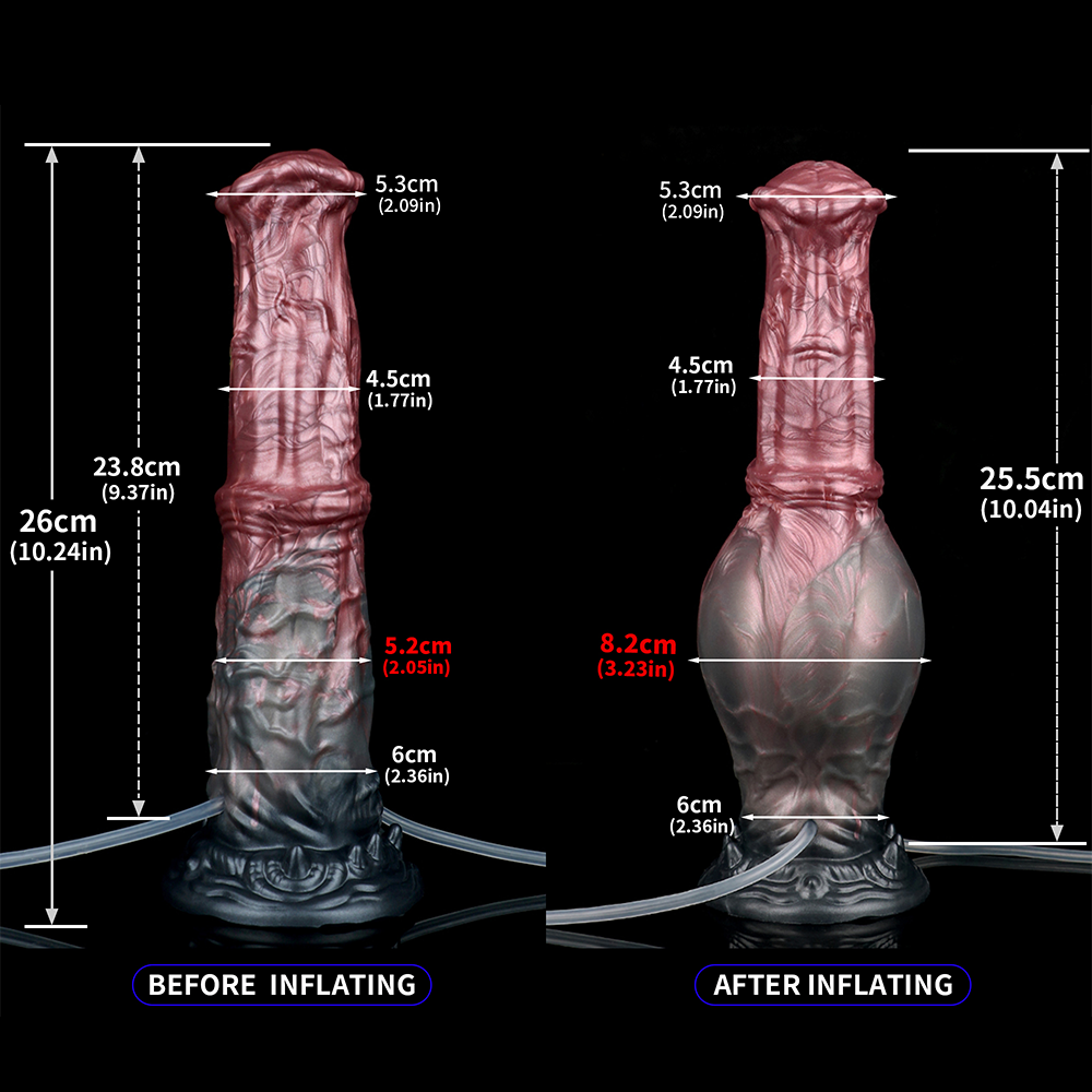 Flared Falabella - Inflatable Squirting Dildo