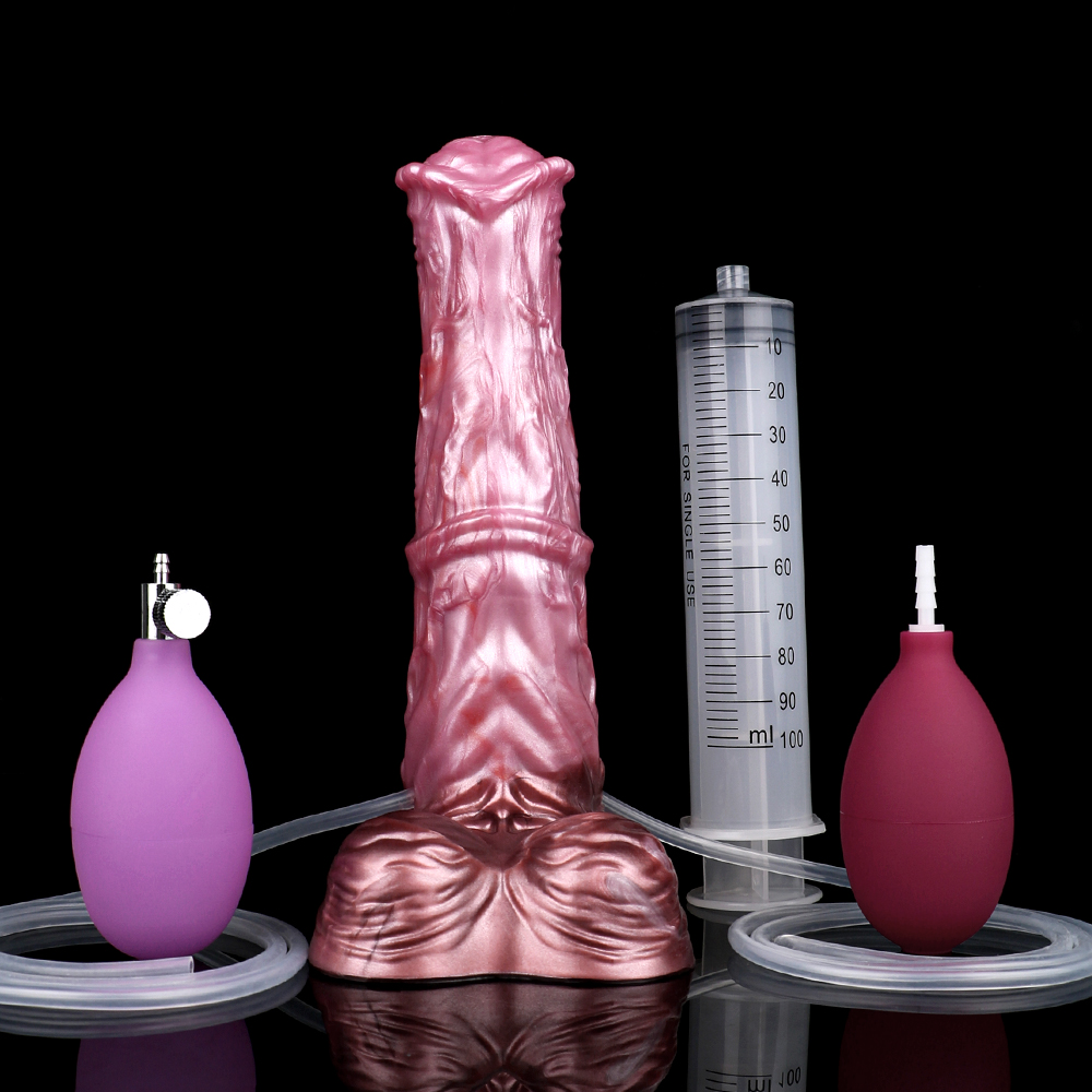 Swollen Shetland - Inflatable Squirting Dildo